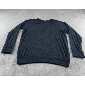 Buffalo David Bitton Mens Long Sleeve Pullover Marled Gray Crew Sweatshirt M